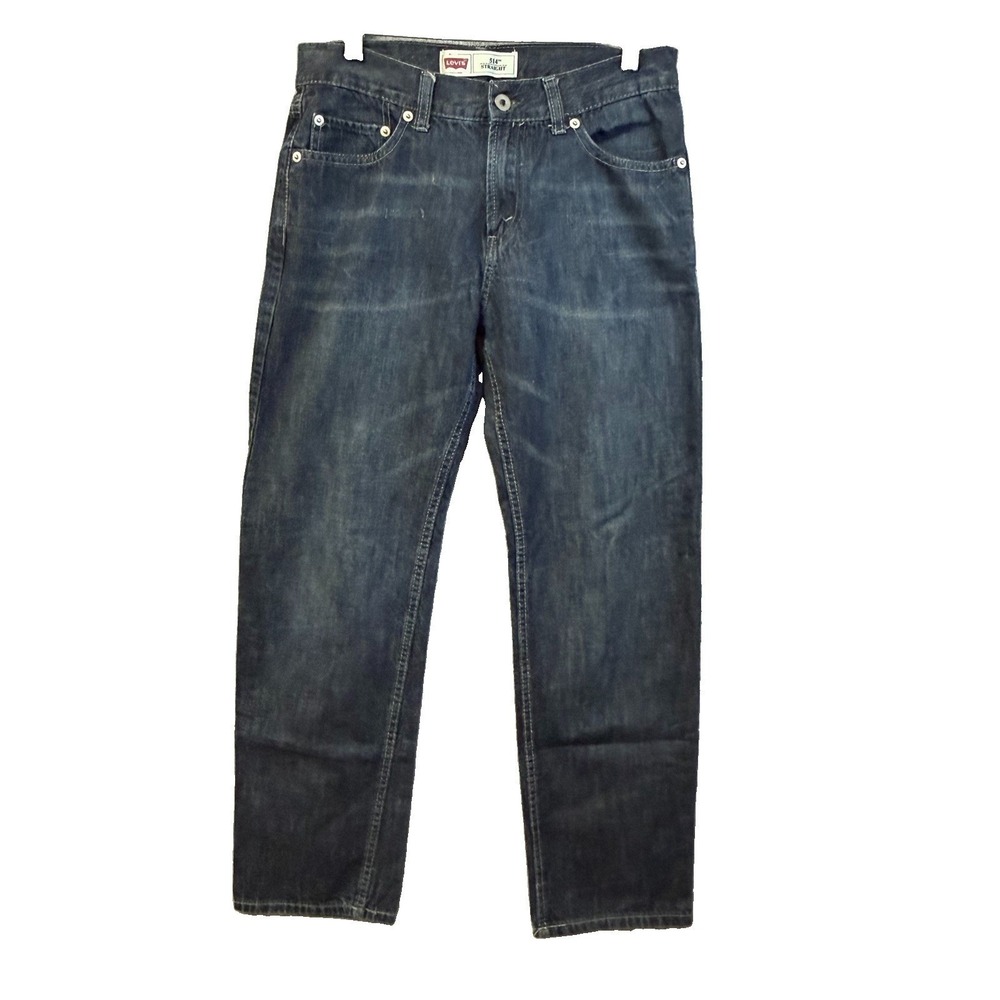 Levis 514 Jeans Boy's Straight Leg Denim Size 18 Reg (29x29) Medium Wash